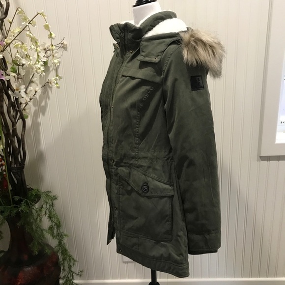 SMALL SHERPA LINED ANORAK JACKET BLACK - Picture 9 of 11